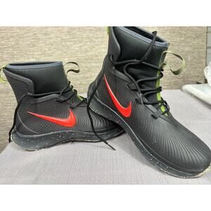 Nike High Top Shoes Youth Size 6Y Black Red Green Athletic Sneakers BQ5380-001